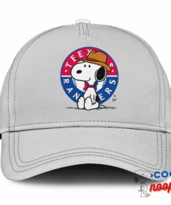 Creative Snoopy Texas Rangers Logo Hat 3