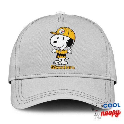 Discount Snoopy Pittsburgh Steelers Logo Hat 3