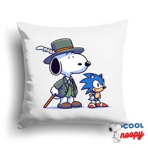Discount Snoopy Sonic Square Pillow 1
