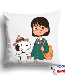 Discount Snoopy Teacher Square Pillow 1