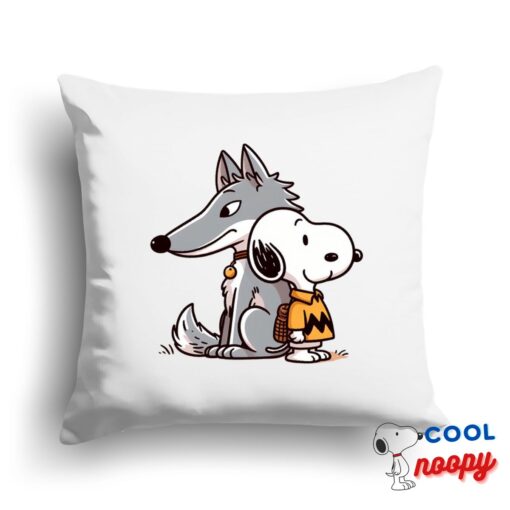 Discount Snoopy Wolf Square Pillow 1