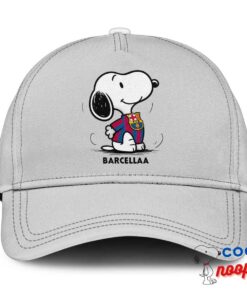 Excellent Snoopy Barcelona Logo Hat 3