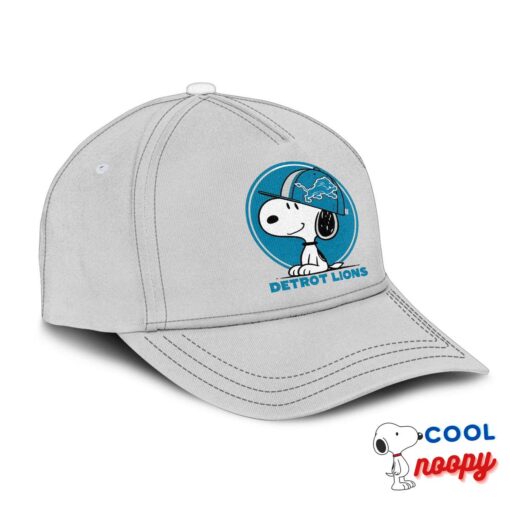 Excellent Snoopy Detroit Lions Logo Hat 2