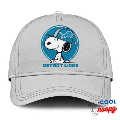 Excellent Snoopy Detroit Lions Logo Hat 3