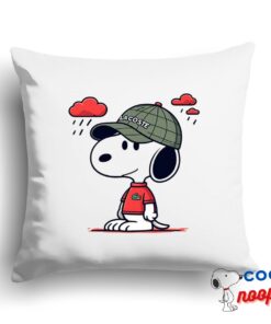 Excellent Snoopy Lacoste Square Pillow 1