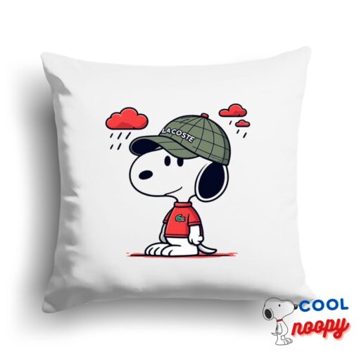 Excellent Snoopy Lacoste Square Pillow 1