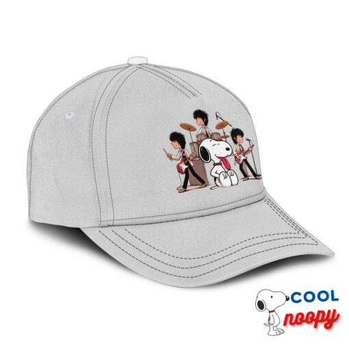 Excellent Snoopy Rolling Stones Rock Band Hat 2
