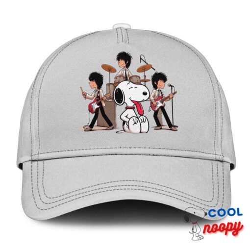 Excellent Snoopy Rolling Stones Rock Band Hat 3
