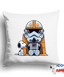 Excellent Snoopy Star Wars Movie Square Pillow 1