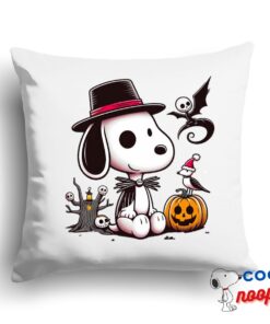 Exciting Snoopy Nightmare Before Christmas Movie Square Pillow 1
