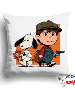 Exclusive Snoopy Chucky Movie Square Pillow 1