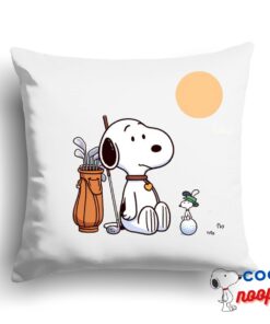 Exclusive Snoopy Golf Square Pillow 1