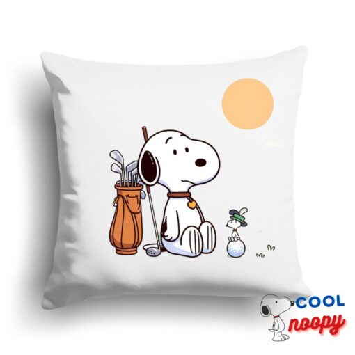 Exclusive Snoopy Golf Square Pillow 1