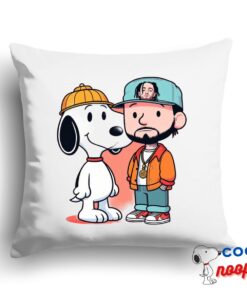 Exclusive Snoopy Mac Miller Rapper Square Pillow 1