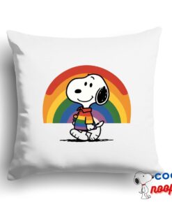 Exclusive Snoopy Pride Symbol Square Pillow 1