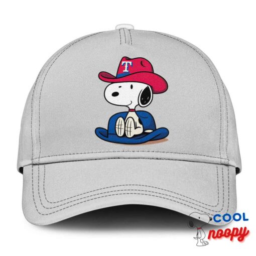 Exclusive Snoopy Texas Rangers Logo Hat 3