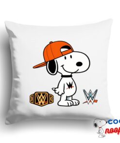 Exclusive Snoopy Wwe Square Pillow 1