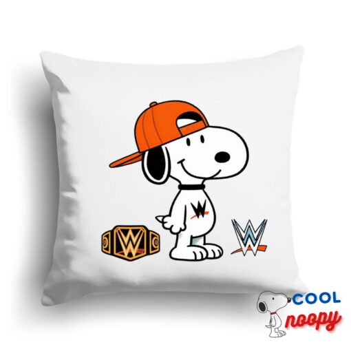 Exclusive Snoopy Wwe Square Pillow 1