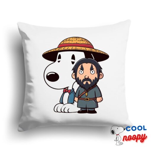 Exquisite Snoopy Bray Wyatt Square Pillow 1