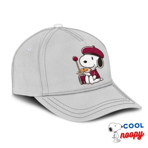 Exquisite Snoopy Maroon Pop Band Hat 2