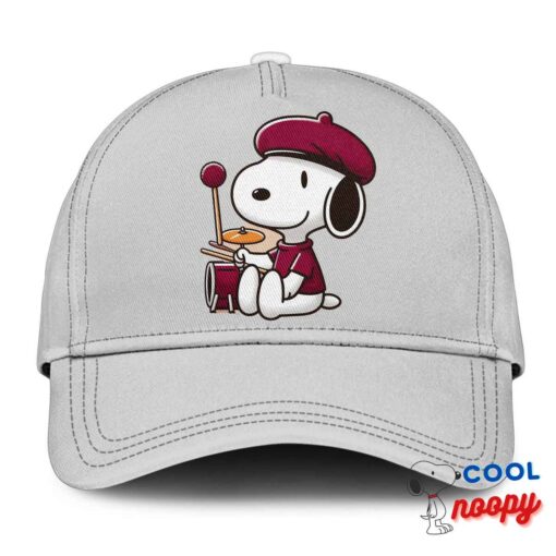 Exquisite Snoopy Maroon Pop Band Hat 3