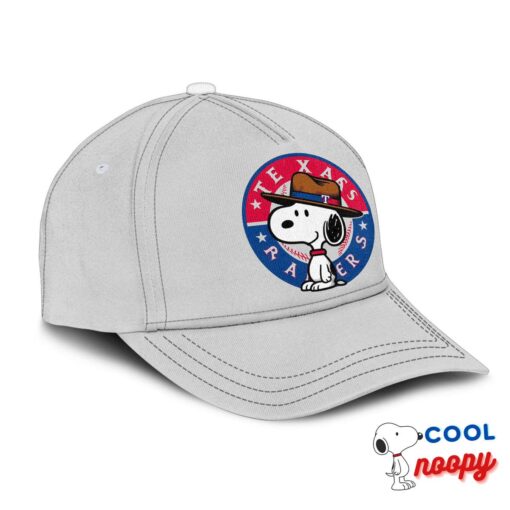 Exquisite Snoopy Texas Rangers Logo Hat 2
