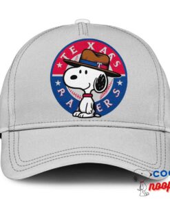 Exquisite Snoopy Texas Rangers Logo Hat 3