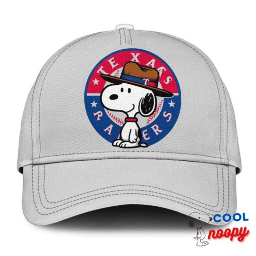 Exquisite Snoopy Texas Rangers Logo Hat 3