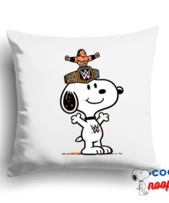 Exquisite Snoopy Wwe Square Pillow 1