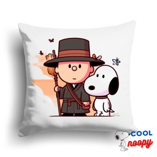 Eye Opening Snoopy South Park Movie Square Pillow 1