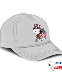 Fascinating Snoopy American Flag Hat 2