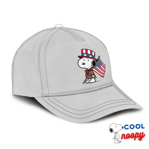 Fascinating Snoopy American Flag Hat 2