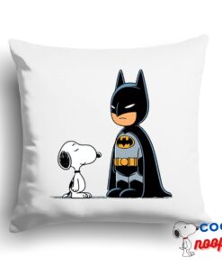 Fascinating Snoopy Batman Square Pillow 1