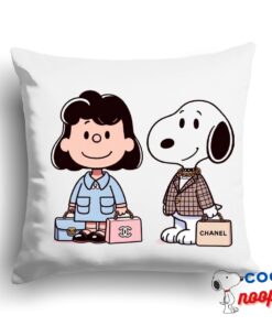 Fascinating Snoopy Chanel Square Pillow 1