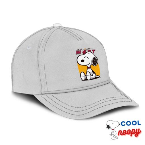 Gorgeous Snoopy Miami Heat Logo Hat 2