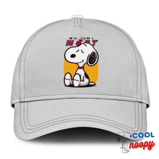 Gorgeous Snoopy Miami Heat Logo Hat 3