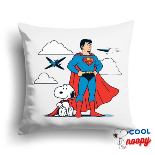 Gorgeous Snoopy Superman Square Pillow 1