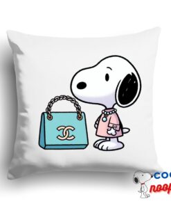 Greatest Snoopy Chanel Square Pillow 1