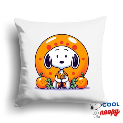 Greatest Snoopy Dragon Ball Z Square Pillow 1