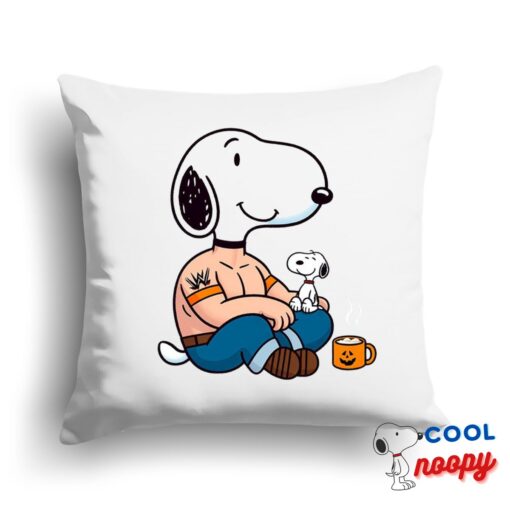 Greatest Snoopy John Cena Square Pillow 1