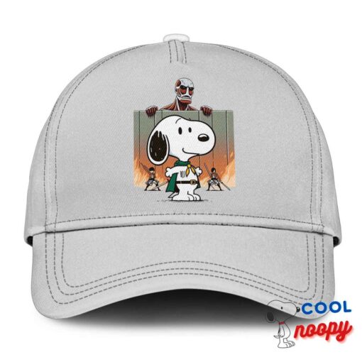 Impressive Snoopy Attack On Titan Hat 3