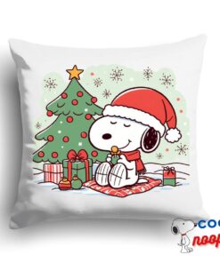Impressive Snoopy Christmas Square Pillow 1