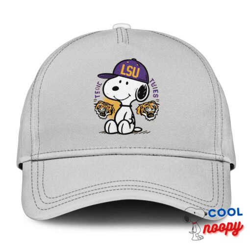 Impressive Snoopy Lsu Tigers Logo Hat 3