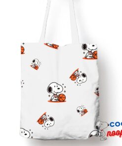 Inexpensive Snoopy Basketball Tote Bag 1