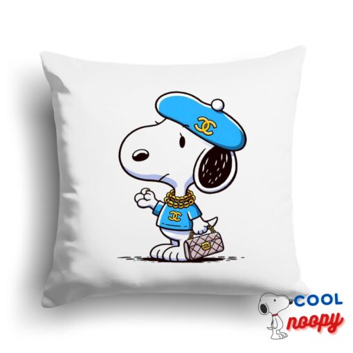 Inexpensive Snoopy Chanel Square Pillow 1