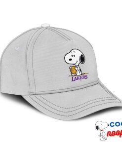 Inexpensive Snoopy Los Angeles Lakers Logo Hat 2