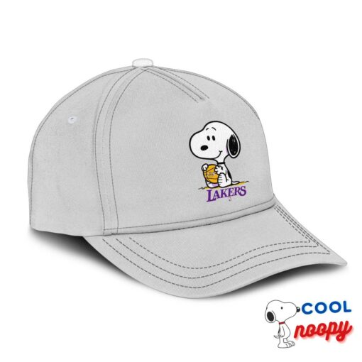 Inexpensive Snoopy Los Angeles Lakers Logo Hat 2