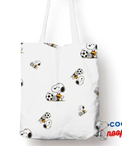 Inexpensive Snoopy Soccer Tote Bag 1