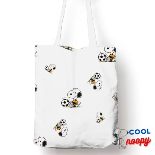 Inexpensive Snoopy Soccer Tote Bag 1