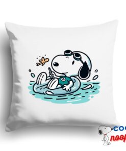 Inexpensive Snoopy Swim Square Pillow 1